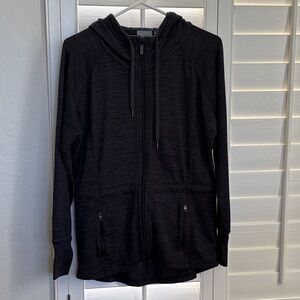 Athleta Women’s Charcoal Zip-Up Jacket With Hood - XS